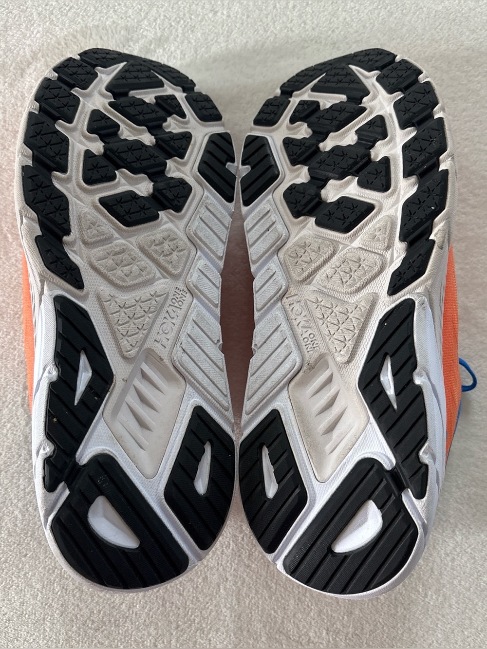 Hoka M Arahi 6 Men's Size 9D Orange Blue Running Shoes - Picture 7 of 7